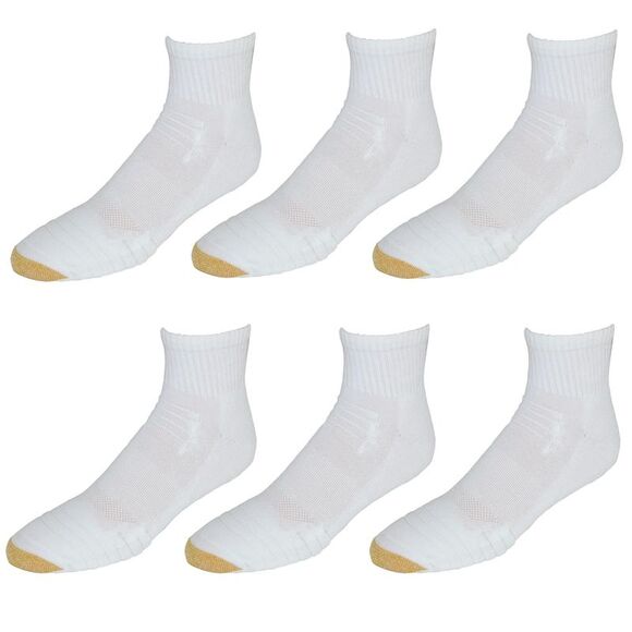 Gold Toe Men's Tech Sport Quarter Socks (6 Pair Pack) - Picture 2 of 2